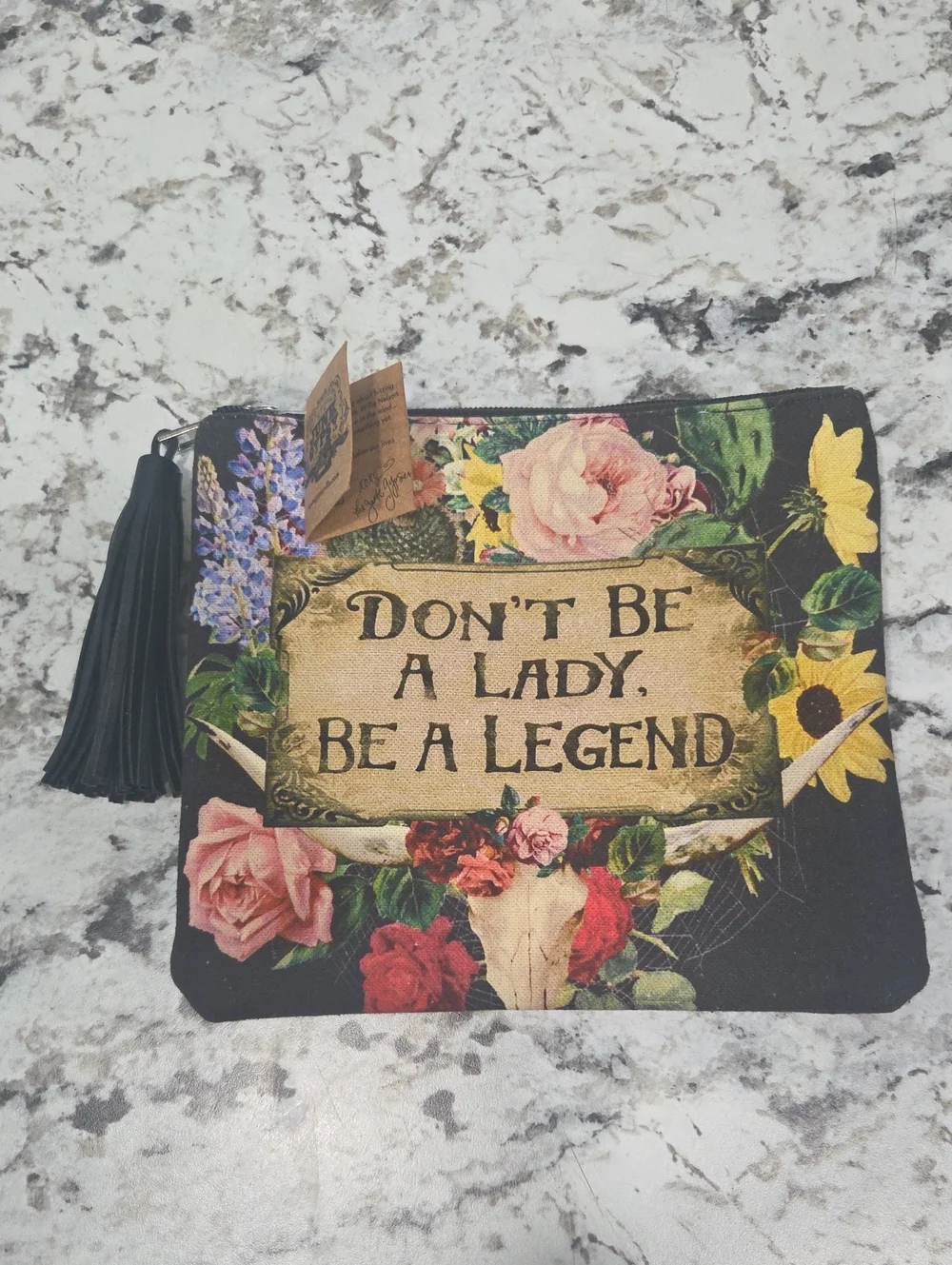 JUNK GYPSY (DONT BE A LADY BE A LEGEND ) POUCH